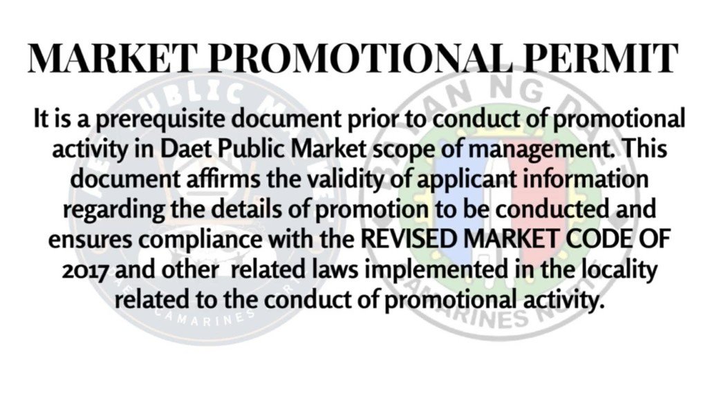 What is the Market Promotional Permit
